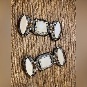 Beaded shoulder epaulets